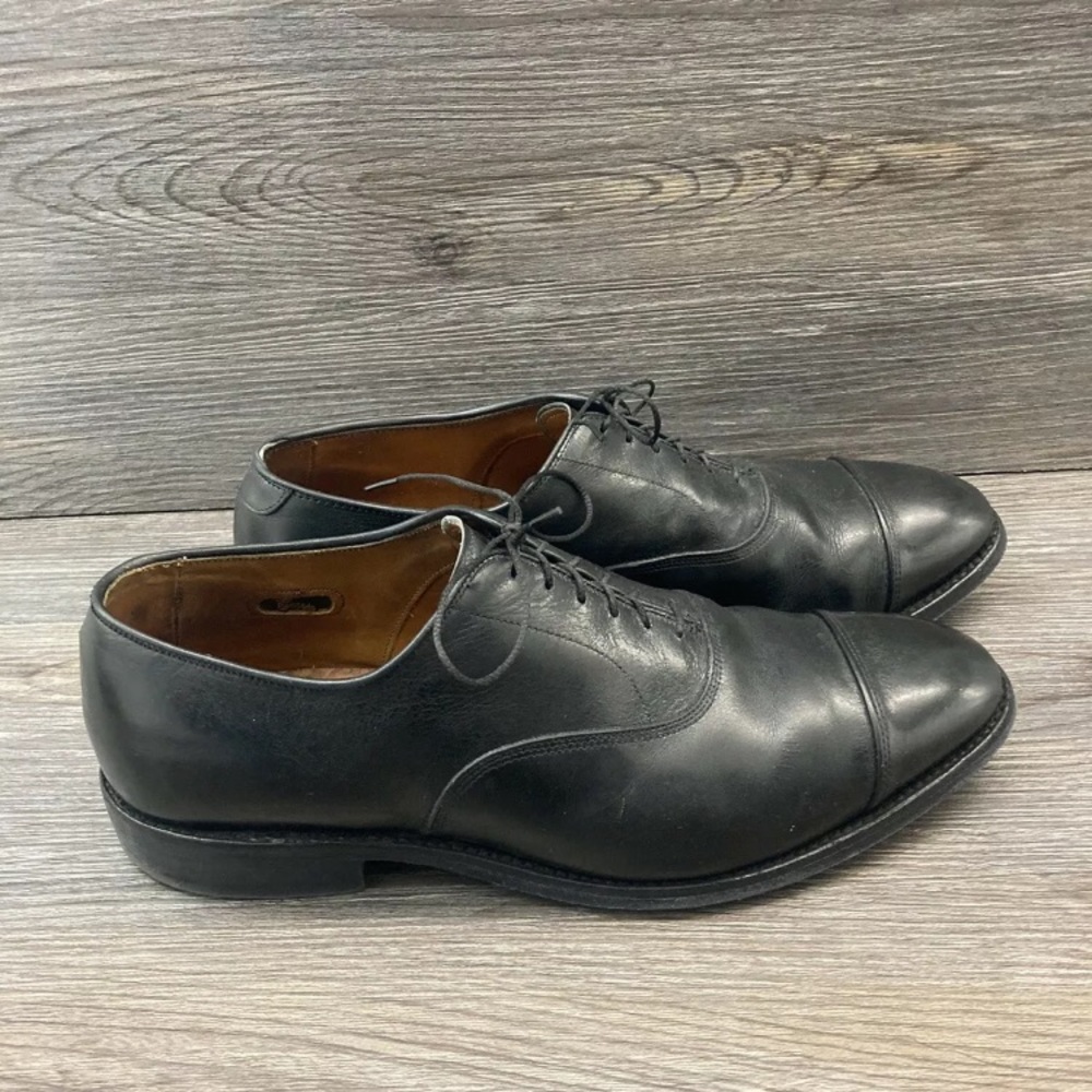 Allen Edmonds Park Avenue Men's 9.5 Black Leather Oxford Dress Shoe EEE